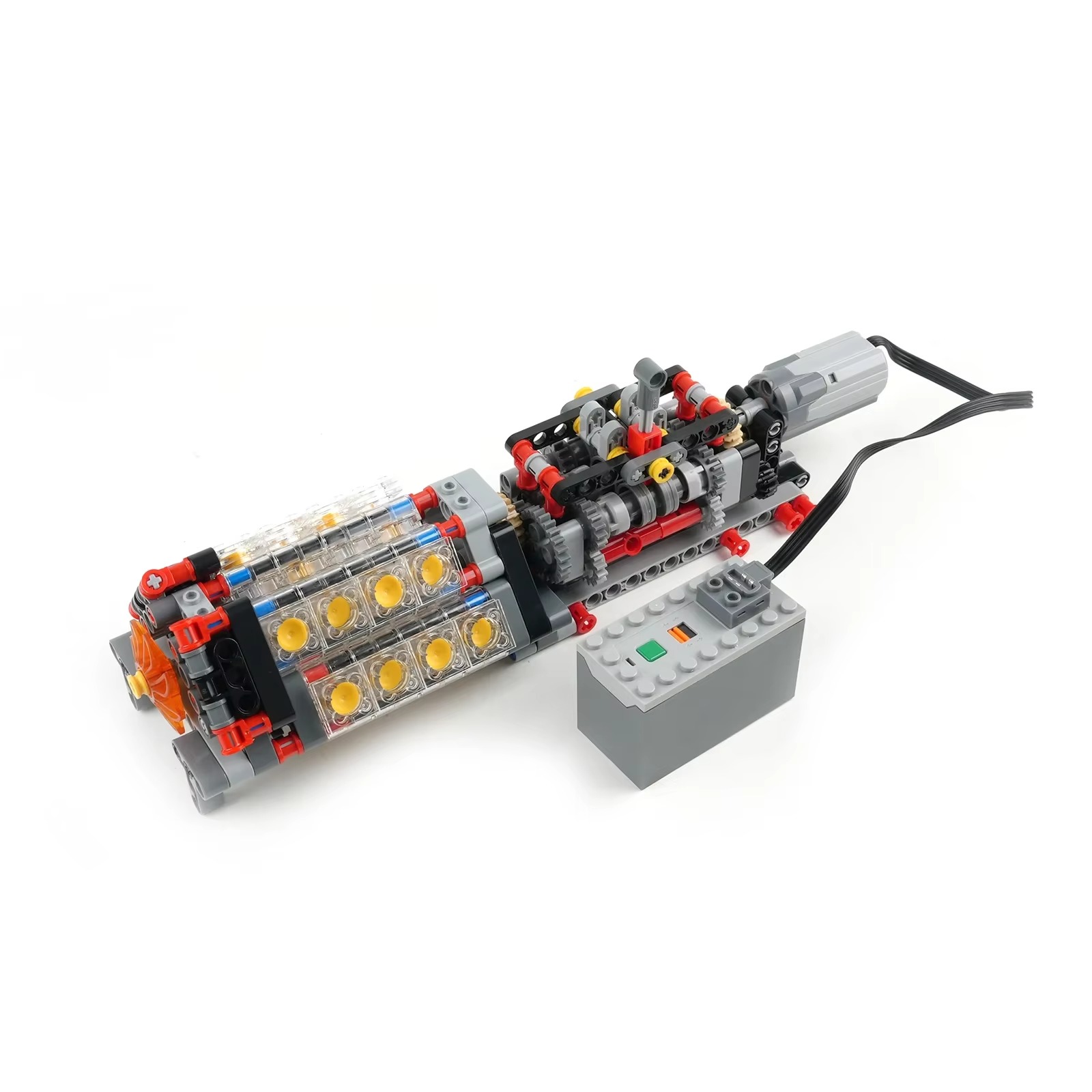 Model Kit Engine - Alta tecnologia transparente v16 motor pequenos
