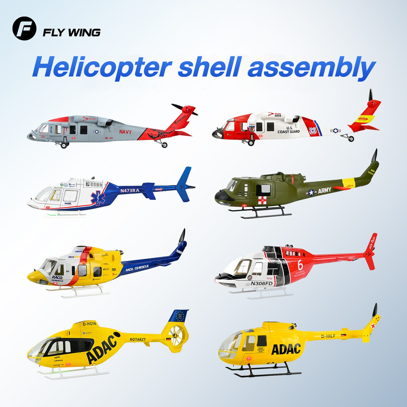 Model Kit Helicopter - Helicóptero RC FLYWING Classe 470 Black