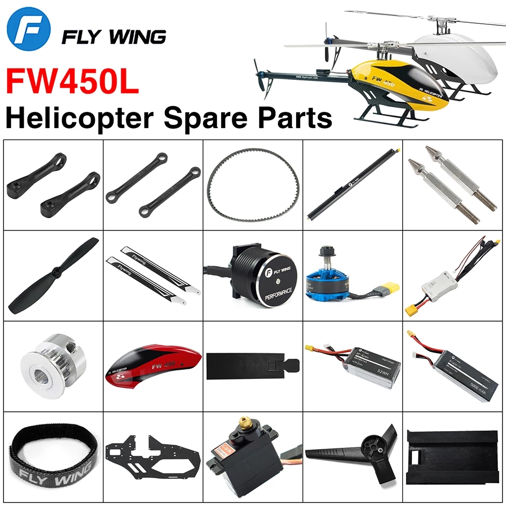 Model Kit Helicopter - Flywing fw450l v2 v2.5 airwolf helicóptero
