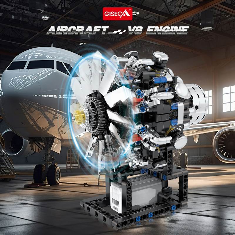 G8910 Motor V8 de Aviação 558  - Model Kit Engine avaliação e preço